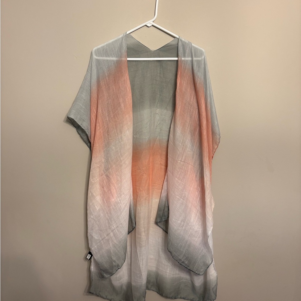 Gradient Lightweight Patterned Kimono - image 1